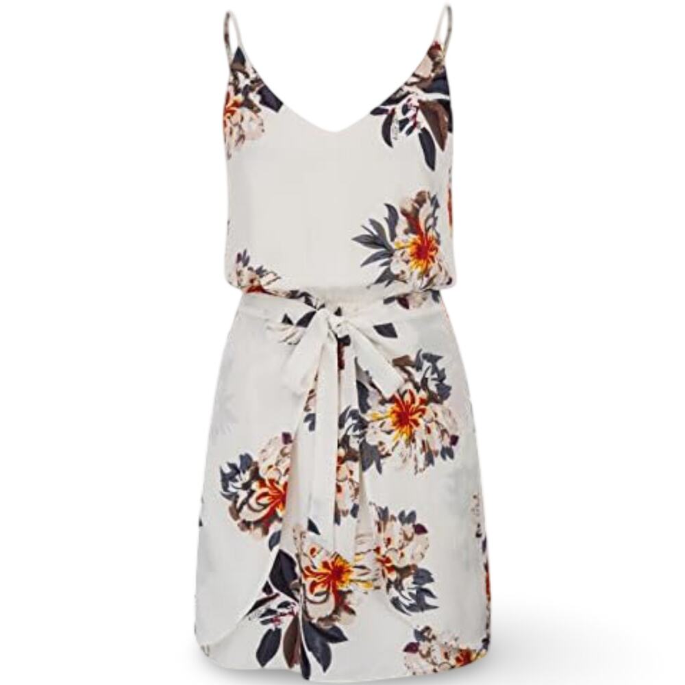 NWT Grace Karin Floral Faux Wrap Mini Dress 2XL